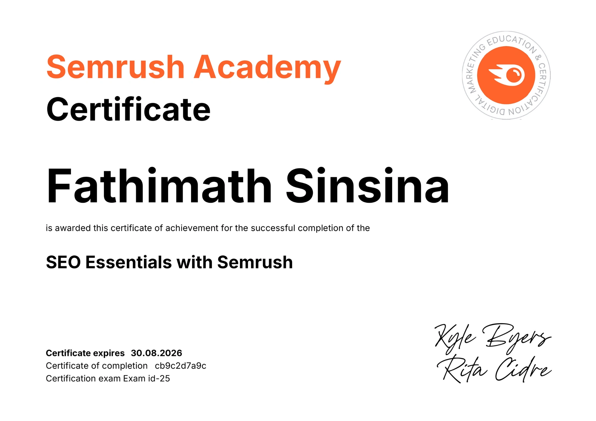 Google Ads Certificate – Digital Marketing Specialist